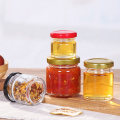 mini 30ml 60ml 80ml glass jar clear round with screw top lid wholesale glass jam honey jars